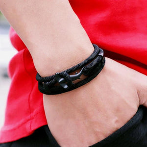 Milan Rope Shark Bracelet Men Women Boho Ocean Animal Wrap Jewelry Gift