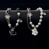 Ghost Beads Rhinestone Chain Bracelets for Couple