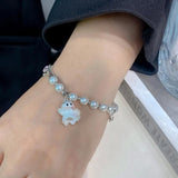 Ghost Beads Rhinestone Chain Bracelets for Couple