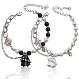 Ghost Beads Rhinestone Chain Bracelets for Couple