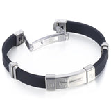 Men's Stainless Steel Cross Bracelet Wristband DKB557