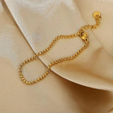 Charm Bracelet Vacuum Electroplating Stainless Steel Snake Bone Chain Bracelet