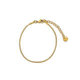 Charm Bracelet Vacuum Electroplating Stainless Steel Snake Bone Chain Bracelet
