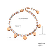Bohemia Stainless Steel CZ Crystal Simulated Pearl Heart Charm Bracelet