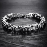 Stainless Steel Cuban Link Chain Bracelet for Men