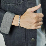 Stainless Steel Cuban Link Chain Bracelet for Men