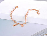 316L Stainless Steel Cross & Love Charm Bracelets For Women