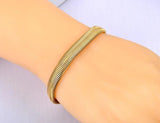 Hiphop/Rock Stainless Steel 9mm Wide Big Thick Snake Chain Bracelet