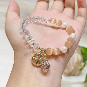Forean Sweet Crystal Star Fairy Opal Pendant Bracelet