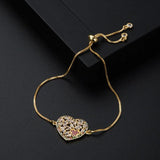 Butterfly Love Copper Gilded Zircon Micro Inlaid Bracelet