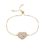 Butterfly Love Copper Gilded Zircon Micro Inlaid Bracelet