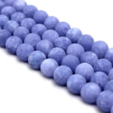 Purple Agat Round Loose Beads Chalcedony 4/6/8/10/12mm DIY Bracelet matte beads