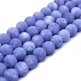 Purple Agat Round Loose Beads Chalcedony 4/6/8/10/12mm DIY Bracelet matte beads