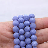 Purple Agat Round Loose Beads Chalcedony 4/6/8/10/12mm DIY Bracelet matte beads