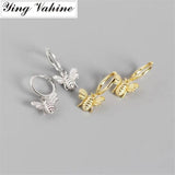 925 Silver Honeybee Pendant Stud Earrings