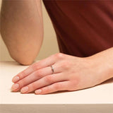 Classic Moissanite Ring 925 Sterling Silver 18k Plated Engagement Ring
