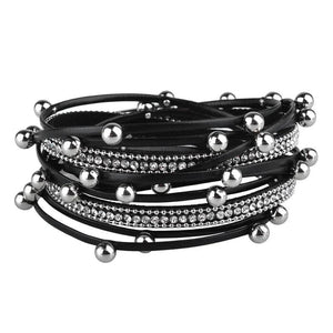 Crystal Chain Bohemian Wrap Bracelet for Women