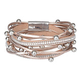 Crystal Chain Bohemian Wrap Bracelet for Women
