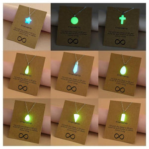 Glow in the Dark Luminous Bead Necklace for Men and Women
