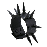 Gothic Harajuku Rivet Wrap Bracelet PU Leather Bracelet Vintage Punk Wide Bangle