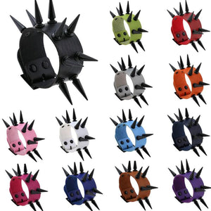 Gothic Harajuku Rivet Wrap Bracelet PU Leather Bracelet Vintage Punk Wide Bangle