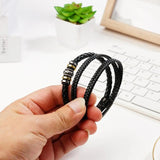 Love You Forever Leather Braided Bracelet for Men