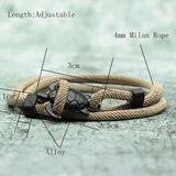 Adjustable Milan Rope Bracelet Marine Life Sea Turtle Bracelet