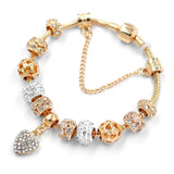 Rose Silver CZ Chain Bracelet for Women Girls