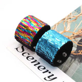 Reversible Sequin Glitter Slap Bracelets for Kids