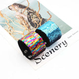 Reversible Sequin Glitter Slap Bracelets for Kids