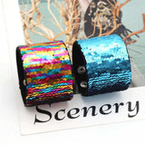 Reversible Sequin Glitter Slap Bracelets for Kids