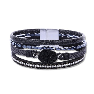 Bohemian Multilayer Leather Wrap Bracelet For Women