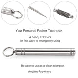 Titanium Alloy Toothpick Interdental Brush Oral Health