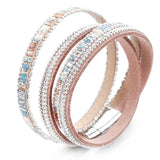 Crystal Vintage Boho Multilayer Double Wrap Bracelet Femme Jewelry