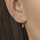925 Silver Tiny Stud Earrings for Women
