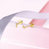 925 Silver Tiny Stud Earrings for Women