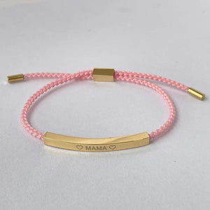 Golden Stainless Steel Mother's Bracelet Gift For Mom