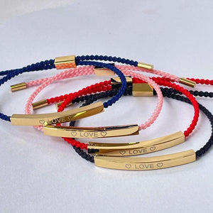 Golden Stainless Steel Mother's Bracelet Gift For Mom