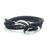 Silver Dolphin Rope Bracelet Adjustable Red Beach Bracelet