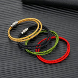 Keel Rope Bracelet Men Women Lucky Red Thread Bracelet Couple Jewelry
