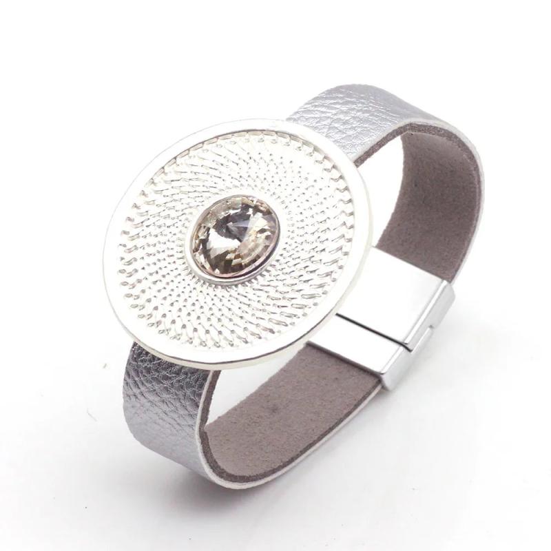Boho Crystal Metal Charm Wrap Bracelet