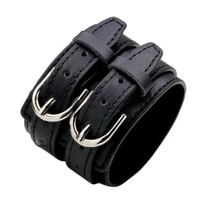 Double Belt Leather Wrist Friendship Bracelet for Men YWQR2300