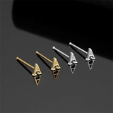 925 Silver Initials Nose Ring Alphabet Nose Stud