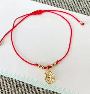 18k Plated Jesus Religious Mary Bracelet
