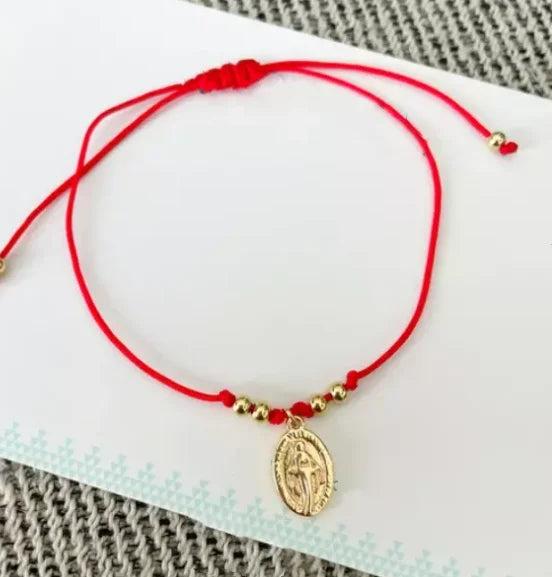 18k Plated Jesus Religious Mary Bracelet
