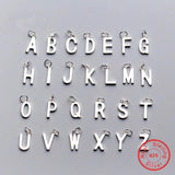 925 Silver 14-15mm A-Z Alphabet Charms DIY Jewelry Findings Letters