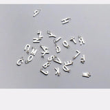 925 Silver 14-15mm A-Z Alphabet Charms DIY Jewelry Findings Letters
