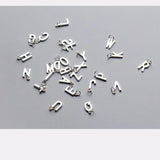 925 Silver 14-15mm A-Z Alphabet Charms DIY Jewelry Findings Letters