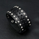 Vintage Leather Bracelet Wrap Jewelry Cuff