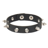 Gothic Rivet Tassel Chain Bracelet Vintage PU Leather